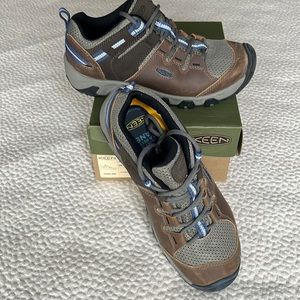 Keen Steens Vent Low Hiking Shoe Brown Leather Womens 8
